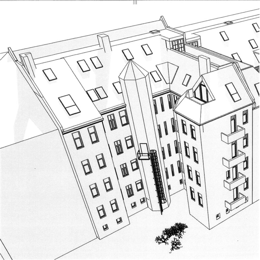 Begleitung Baugenehmigungsverfahren / Baulasteneintragung / Aufstockung Bestandsgebäude in Berlin, Baurecht und Architektenrecht
